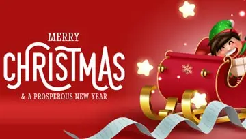 Santa reading a list of names 