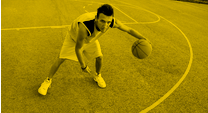 a college basketball game