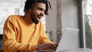 Gaming influencer at work