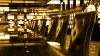 the interior of a land based casino