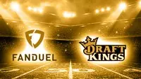 the logos of FanDuel and DraftKings