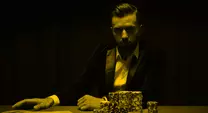 a poker player at the table