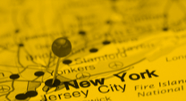 Map of New York and New Jersey