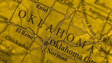 Oklahoma gaming tribes are preparing to fight for their rights as set out in 15-year-old compact  Image: map of Oklahoma