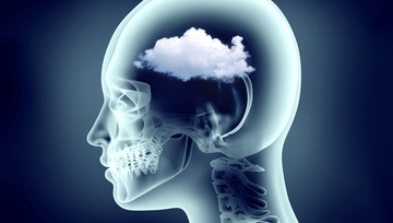 x-ray image of person’s clouded brain