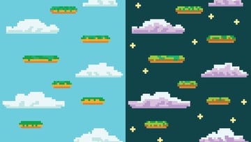 pixel clouds