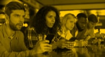 sports betting event with screens all around