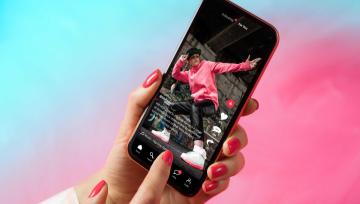 video displayed on a smartphone screen