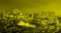 a view of the casinos on the Vegas Strip