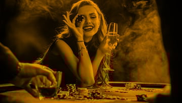 woman at land based casino